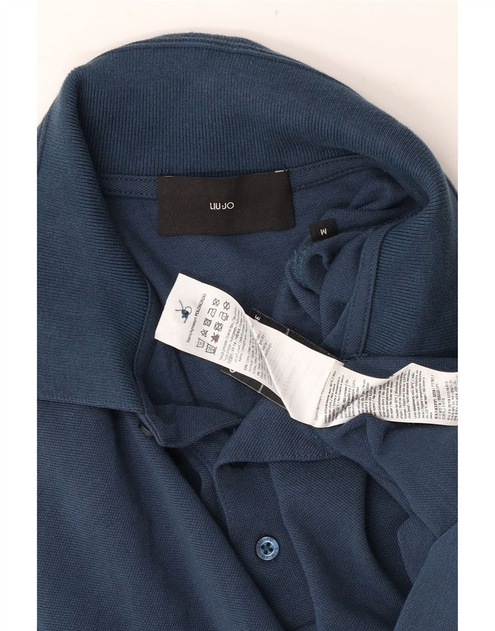 Liu Jo Herren-Poloshirt, mittelgroß, marineblau, Baumwolle