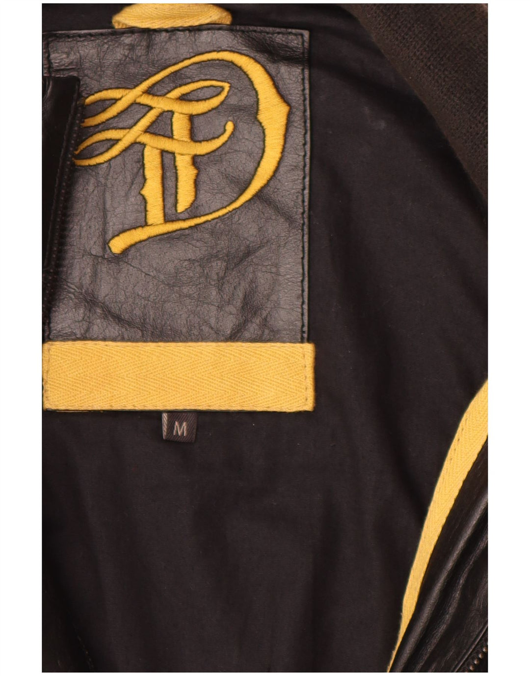 Vintage Herren Lederjacke UK 38 Mittelschwarzes Leder