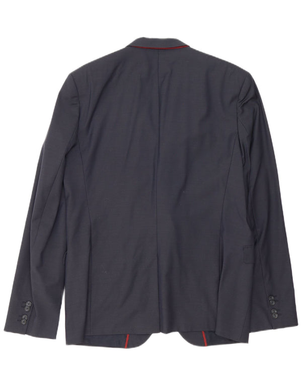 Hugo Boss Herren-Blazer mit 2 Knöpfen, UK 54, 2XL, marineblaue Wolle