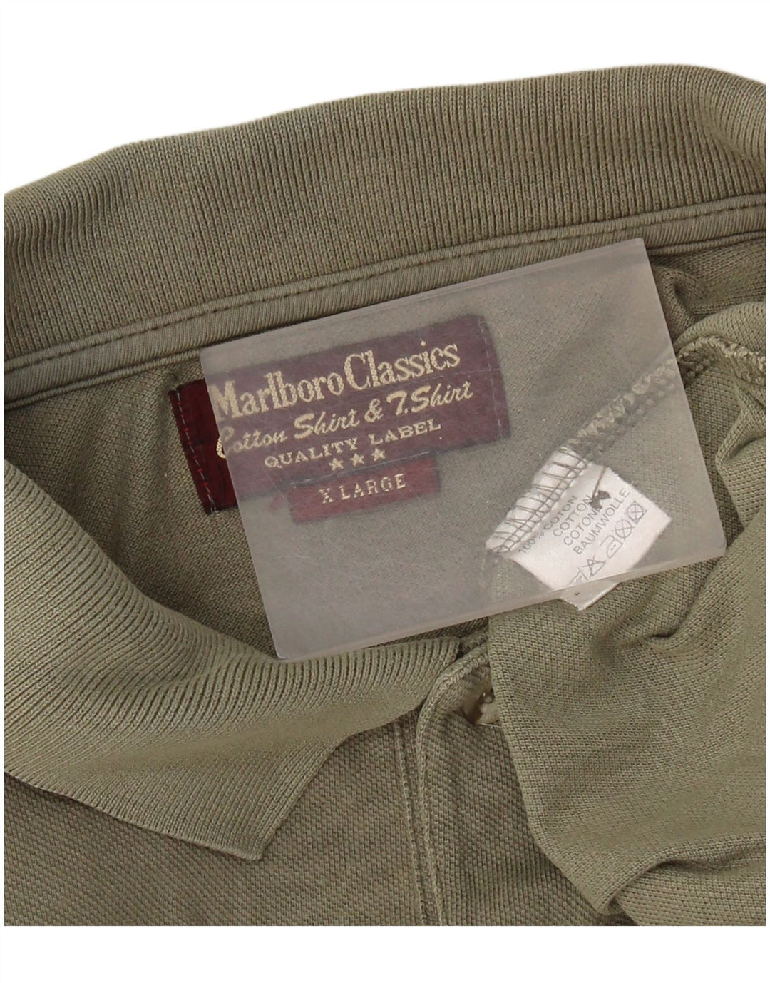 Marlboro Classics Herren-Poloshirt XL, grüne Baumwolle