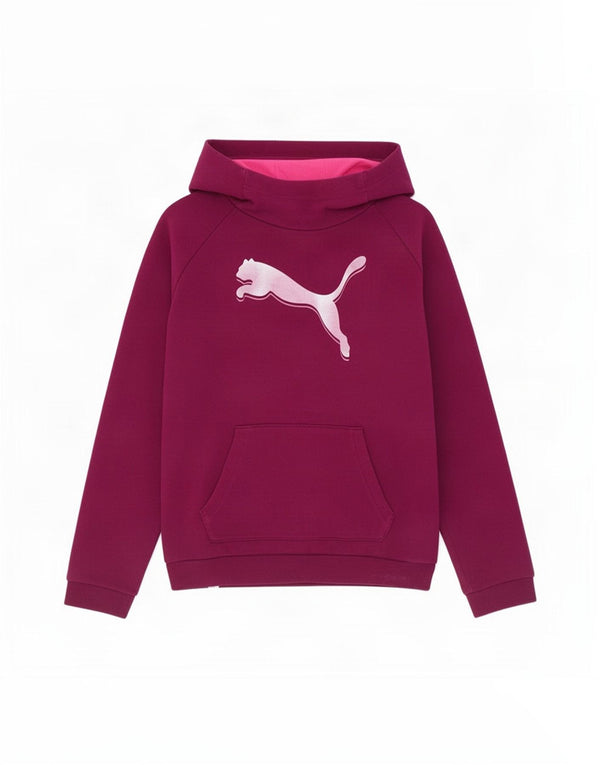 Puma Mädchen Graphic Hoodie Pullover 13–14 Jahre Lila Baumwolle