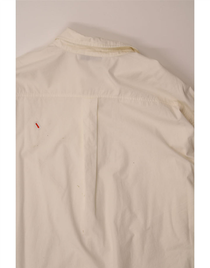 ZARA Womens Oversized Shirt Dress UK 14 Medium White Cotton Vintage Zara and Second-Hand Zara from Messina Hembry 