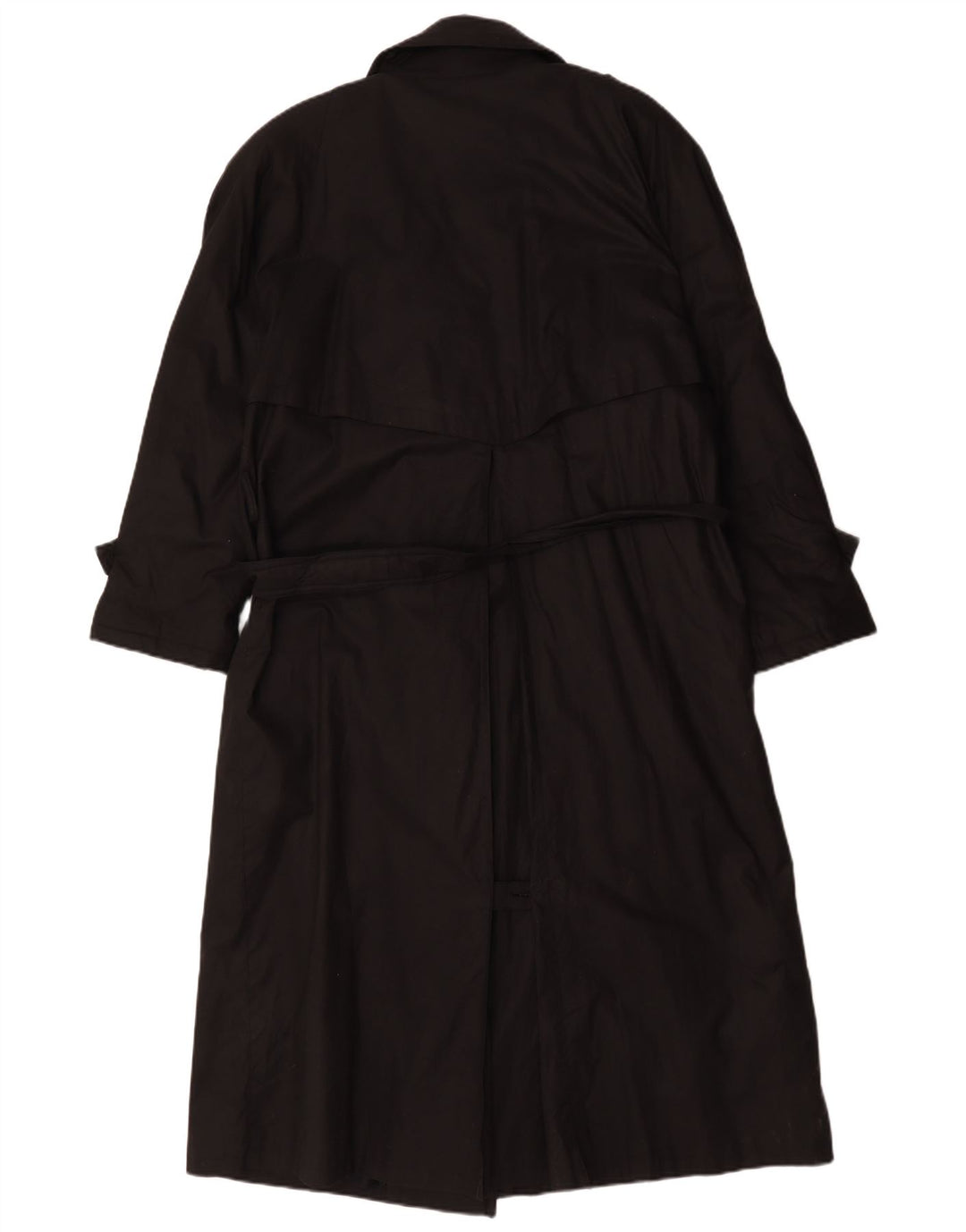 Vintage Damen Übergroßer Trenchcoat UK 16 Large Schwarz