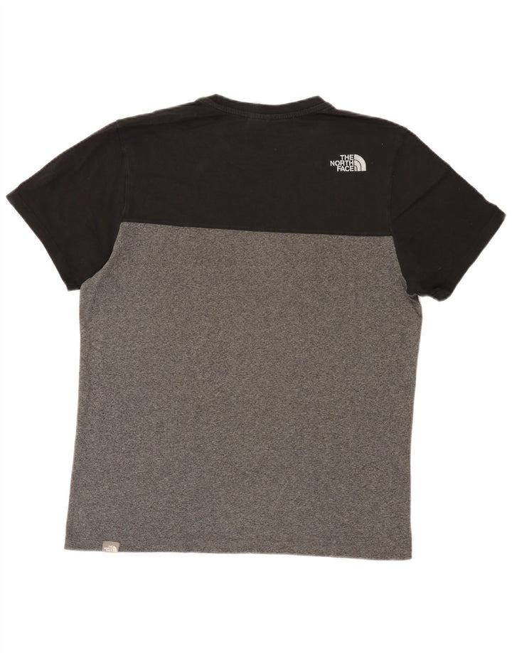 The North Face Herren-T-Shirt-Oberteil, Mittelgrau, Farbblock