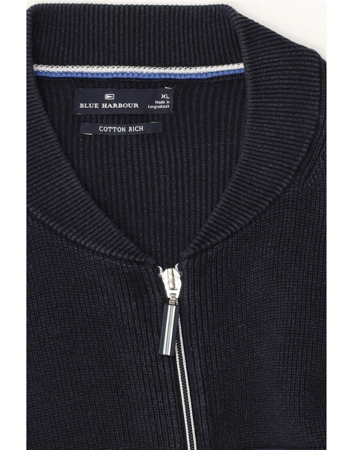 Blue Harbor Herren-Strickjacke, XL, Marineblau, Baumwolle