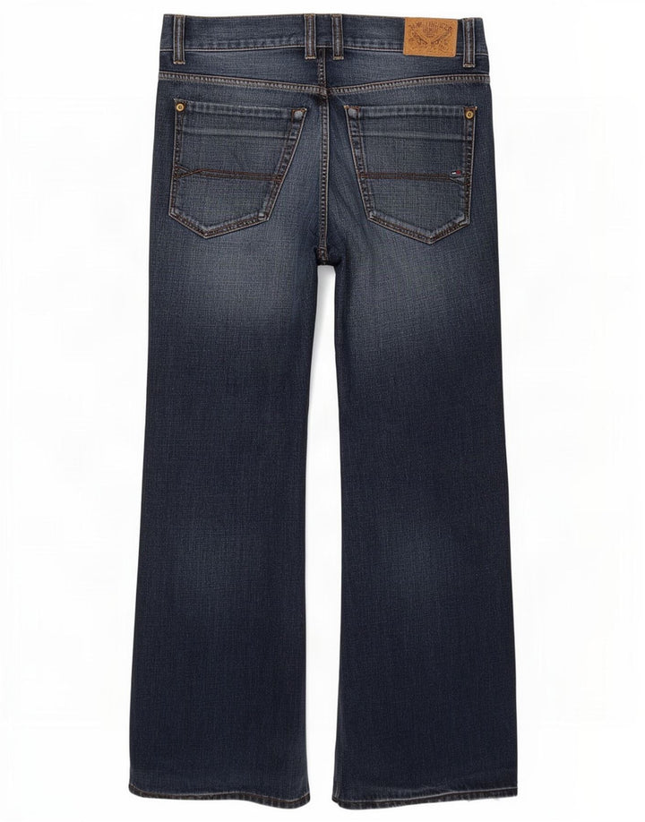 Tommy Hilfiger Herren Bootcut Jeans W38 L29 Marineblau Baumwolle
