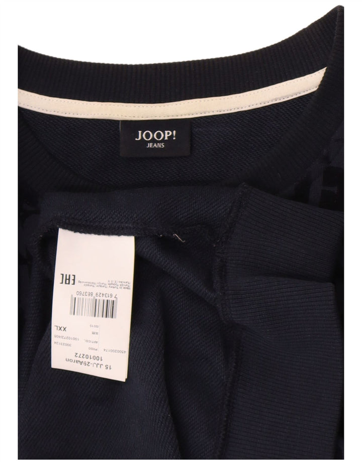 Joop Herren-Sweatshirt mit Grafik, 2XL, Marineblau, Baumwolle