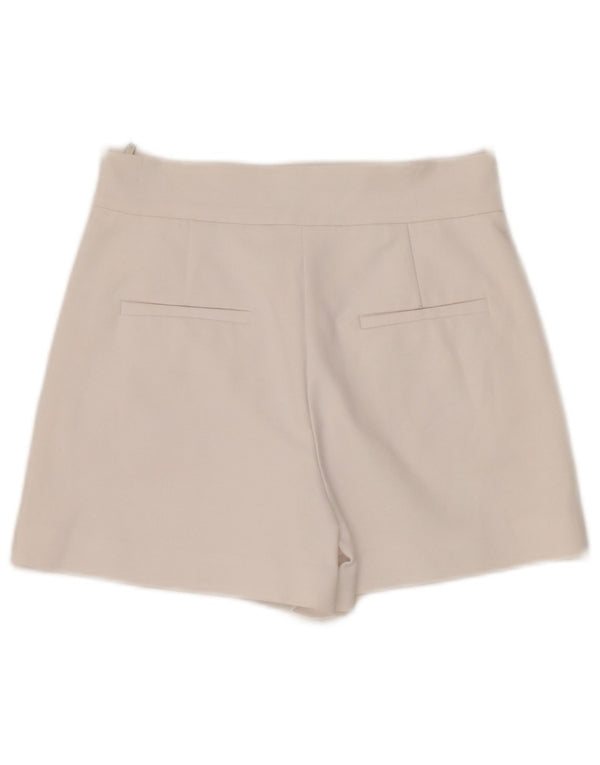 Zara Damen Chino-Shorts mit hoher Taille, XS W24, Weiß