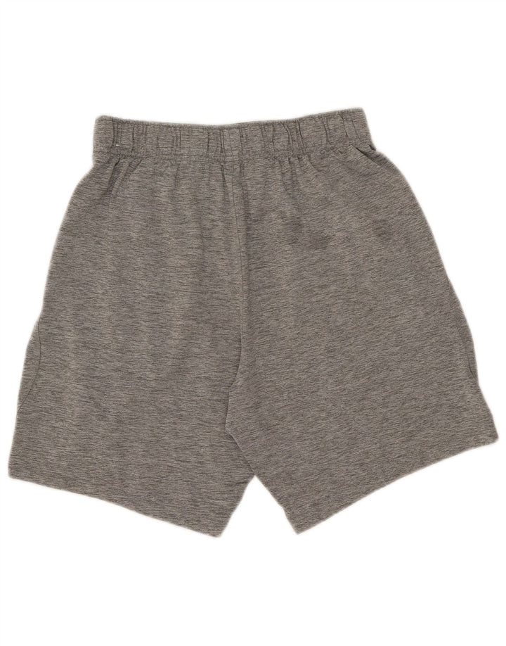 NIKE Damen Dri Fit Sport Shorts UK 14 Large Grau geflecktes Polyester