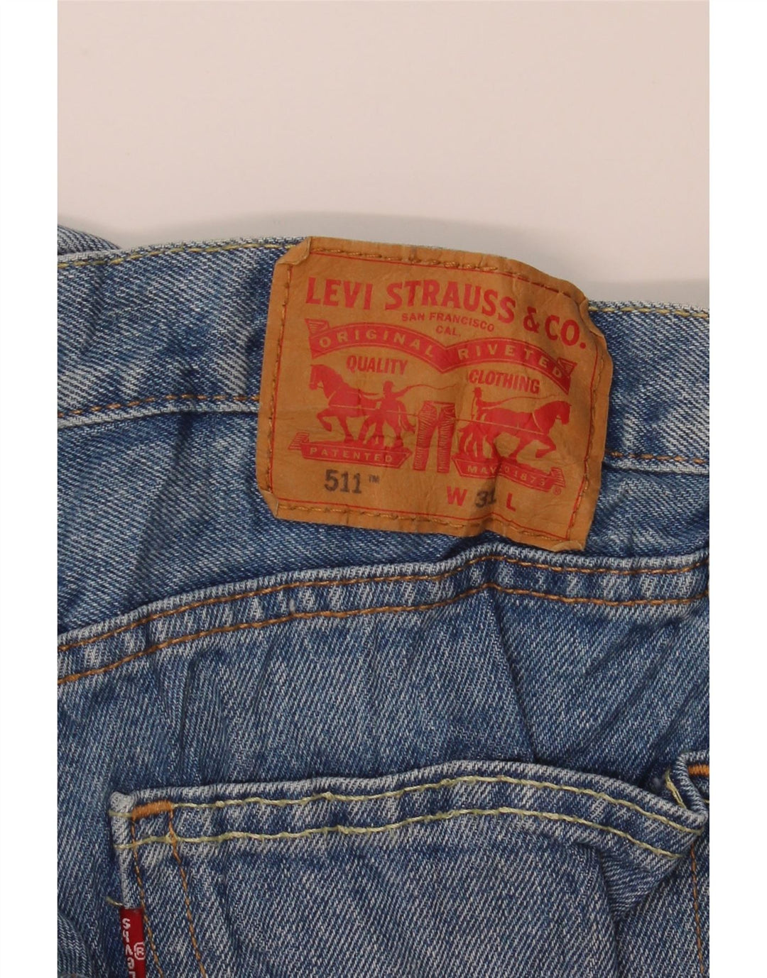 Levi's Herren 511 Denim Shorts W31 mittelblaue Baumwolle