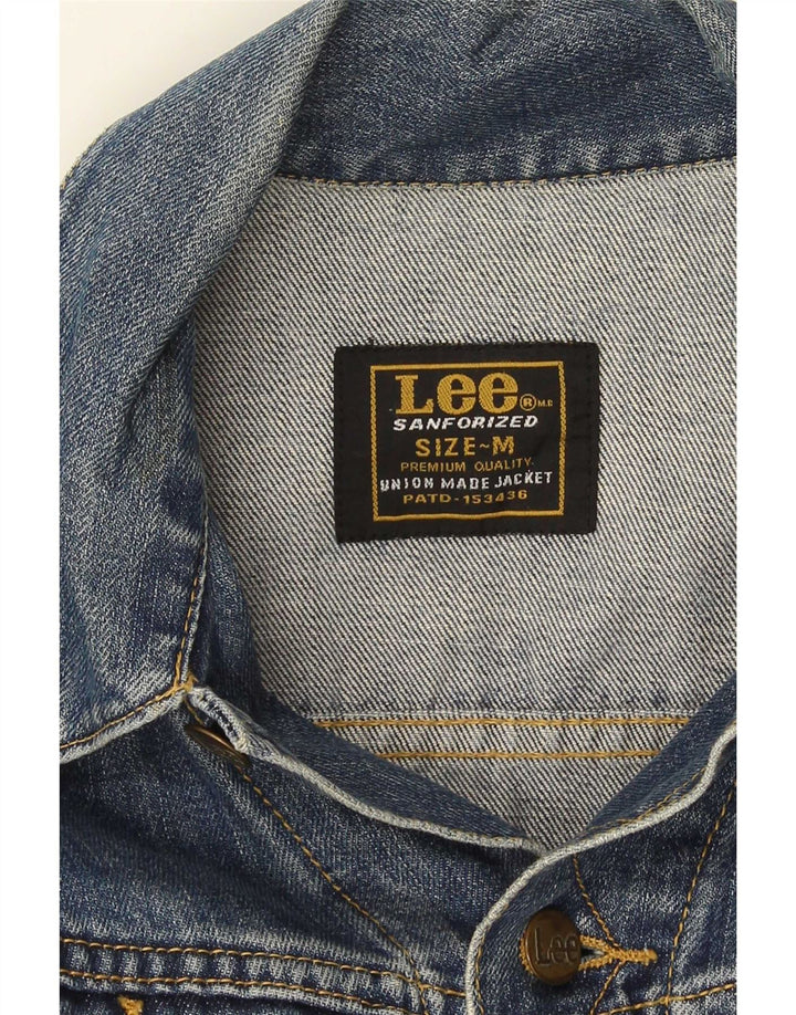 Lee Crop Jeansjacke für Jungen, 8–9 Jahre, mittelblaue Baumwolle