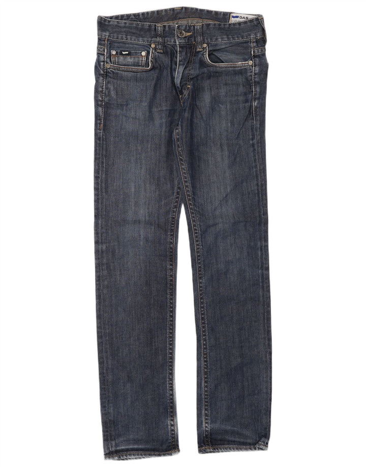Gas Herren Slim Jeans W31 L34 Blaue Baumwolle