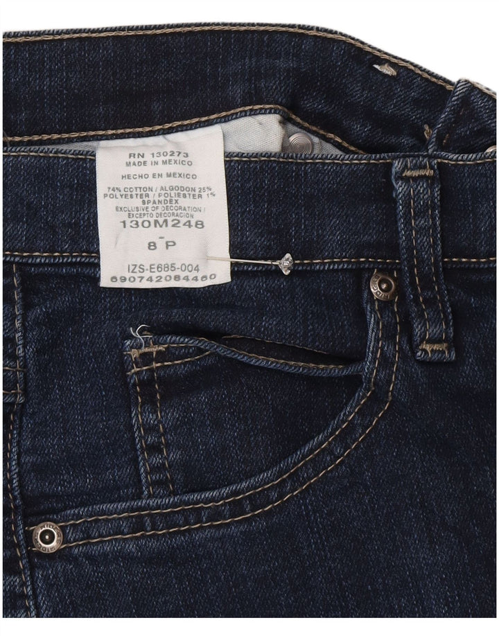 Lee Damen Straight Jeans US 8 Medium W28 L30 Marineblaue Baumwolle