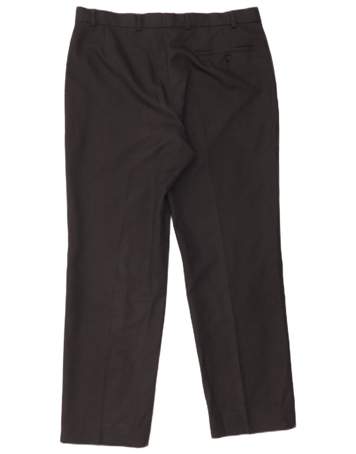 Marks & Spencer Herren-Anzughose mit maßgeschneiderter Passform, gerade, W36, L31, Grau