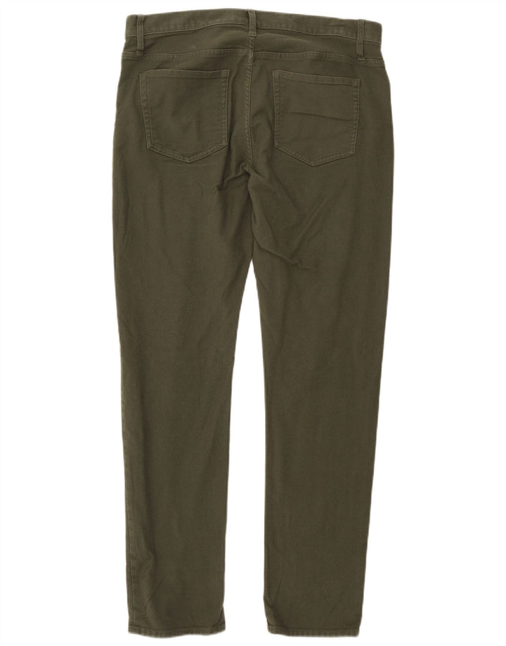 J. Crew Herren Flex Slim Fit Freizeithose W33 L32 Khaki Baumwolle