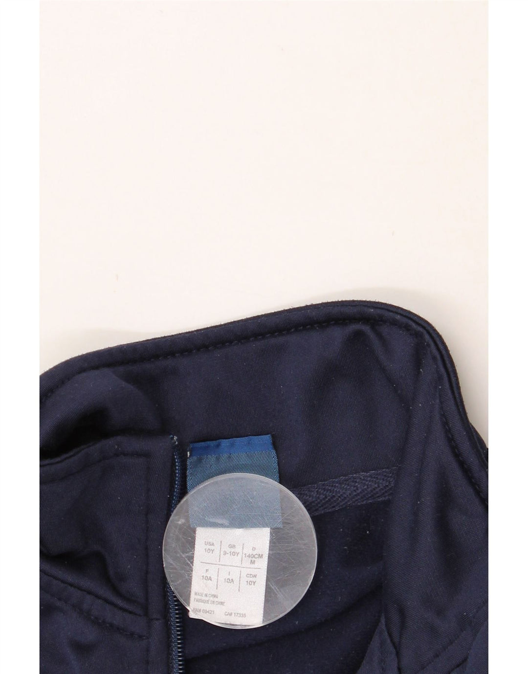REEBOK Boys Graphic Tracksuit Top Jacket 9-10 Years Navy Blue Polyester Vintage Reebok and Second-Hand Reebok from Messina Hembry 