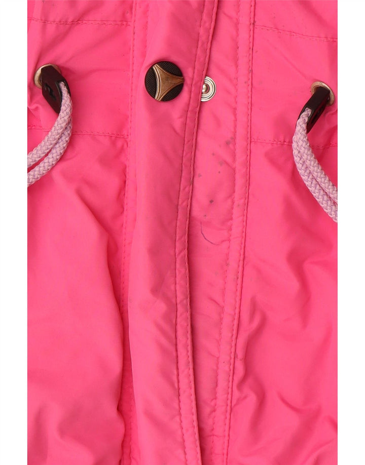 Colle Damen-Skijacke mit Kapuze, UK 10, Größe S, Rosa, Farbblock-Polyester