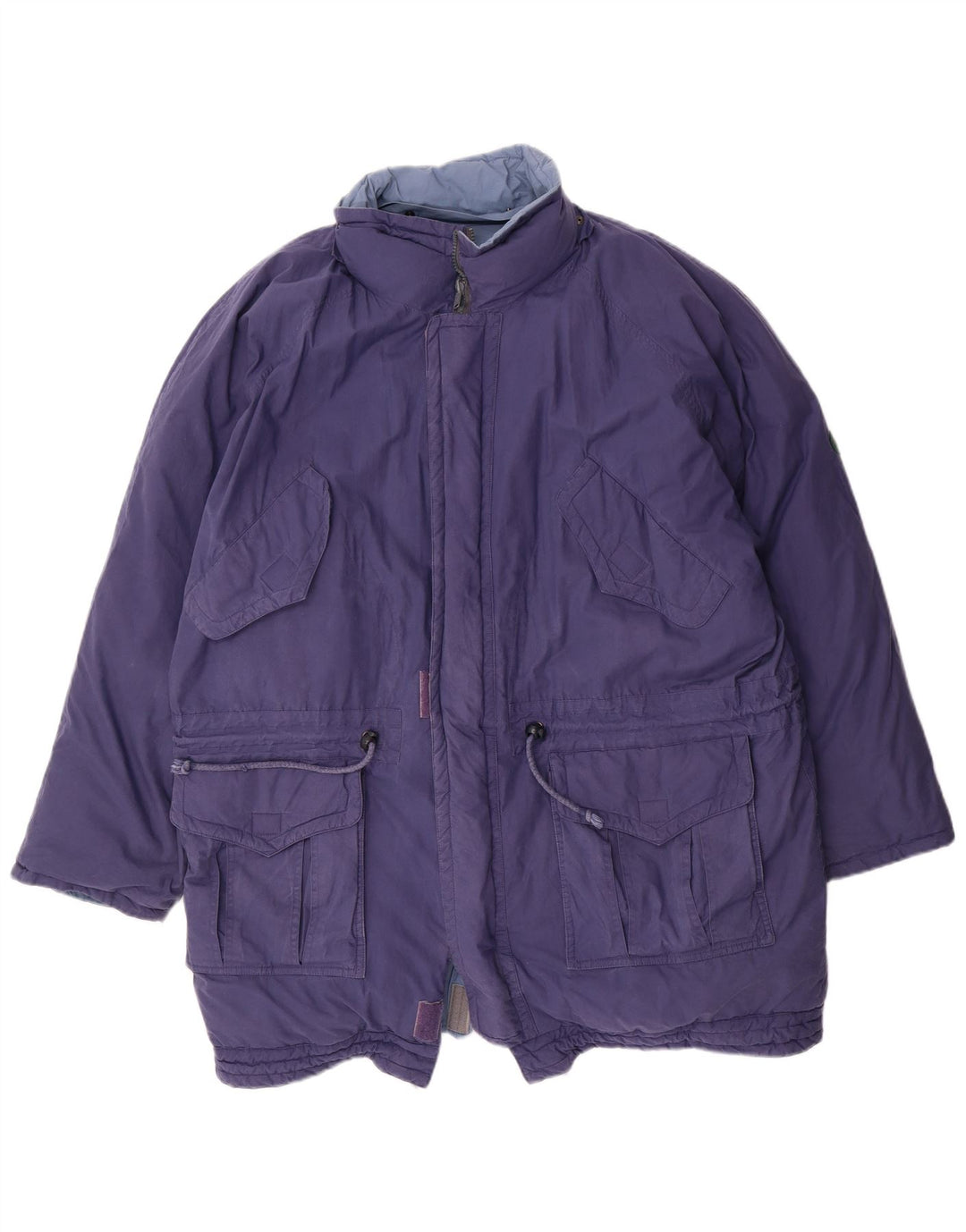 DIADORA Herren Loose Fit Reversible Wattierte Jacke UK 38 Mittelblaue Baumwolle