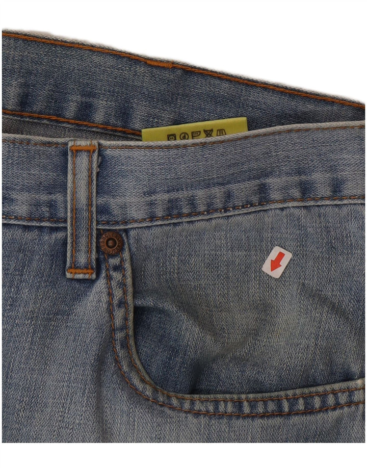 Wrangler Herren Texas Straight Jeans W36 L32 Blaue Baumwolle