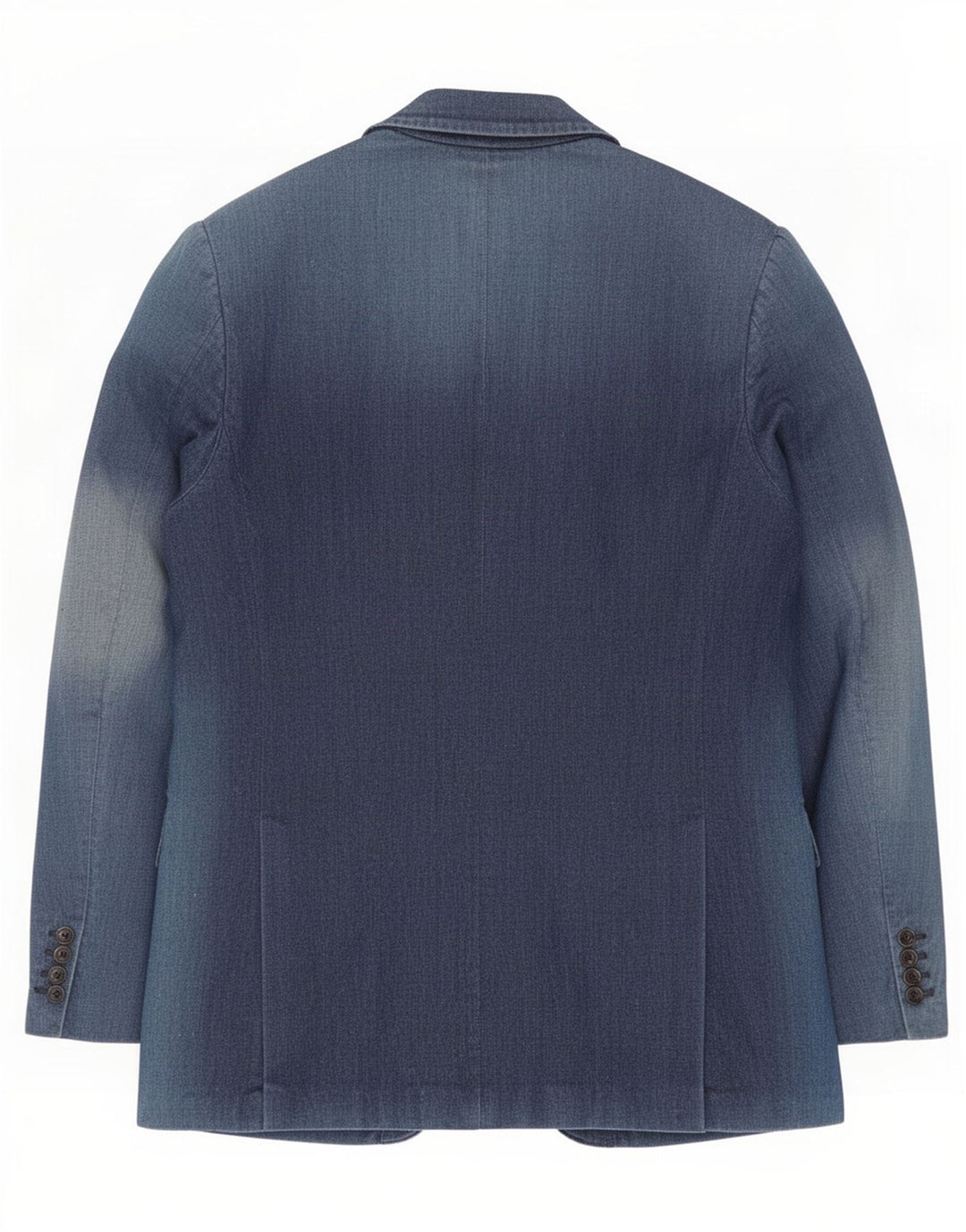 Daniele Alessandrini Herren 3-Knopf-Denim-Blazerjacke IT 54 2XL Marineblau