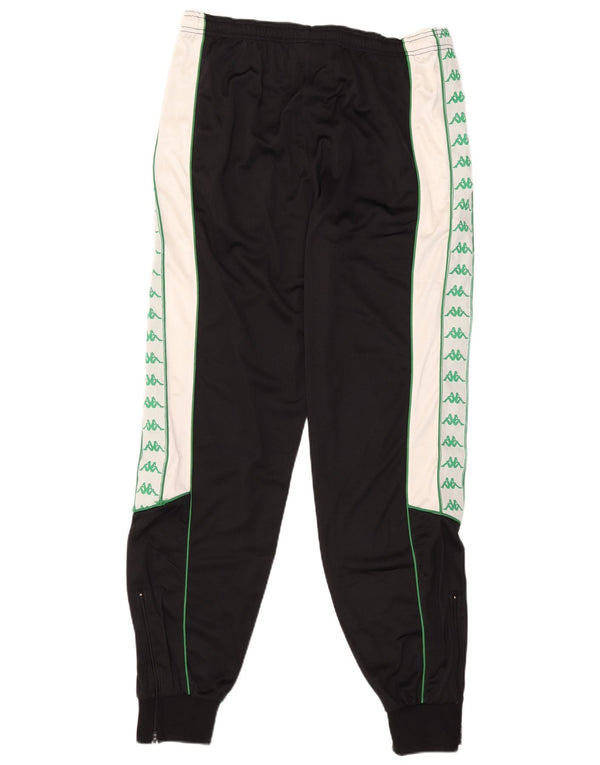 Kappa Herren-Trainingshose mit Grafik, Jogginghose, XL, Schwarz, Farbblock