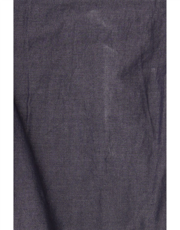 Marella Womens Crop 3/4 Sleeve Pullover Shirt UK 10 Small Marineblau