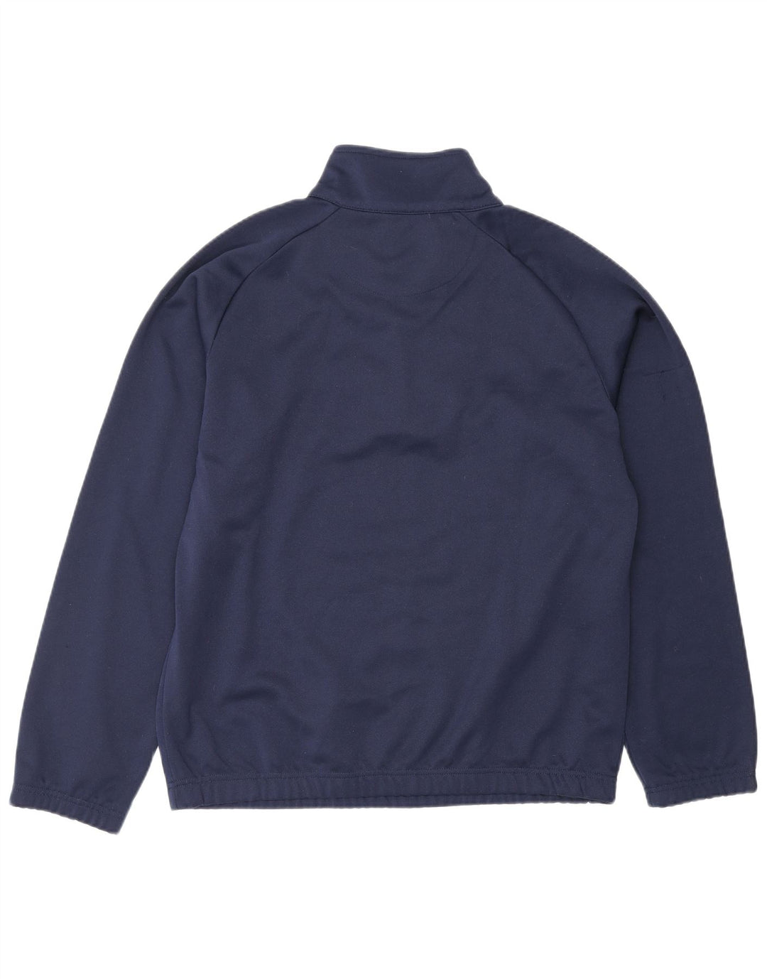 Kappa Herren-Sweatshirt mit Reißverschluss am Hals, mittleres marineblaues Polyester