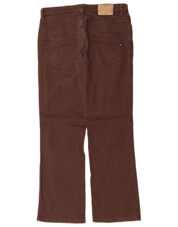 GANT Damen Bootcut Freizeithose W28 L29 Braune Baumwolle