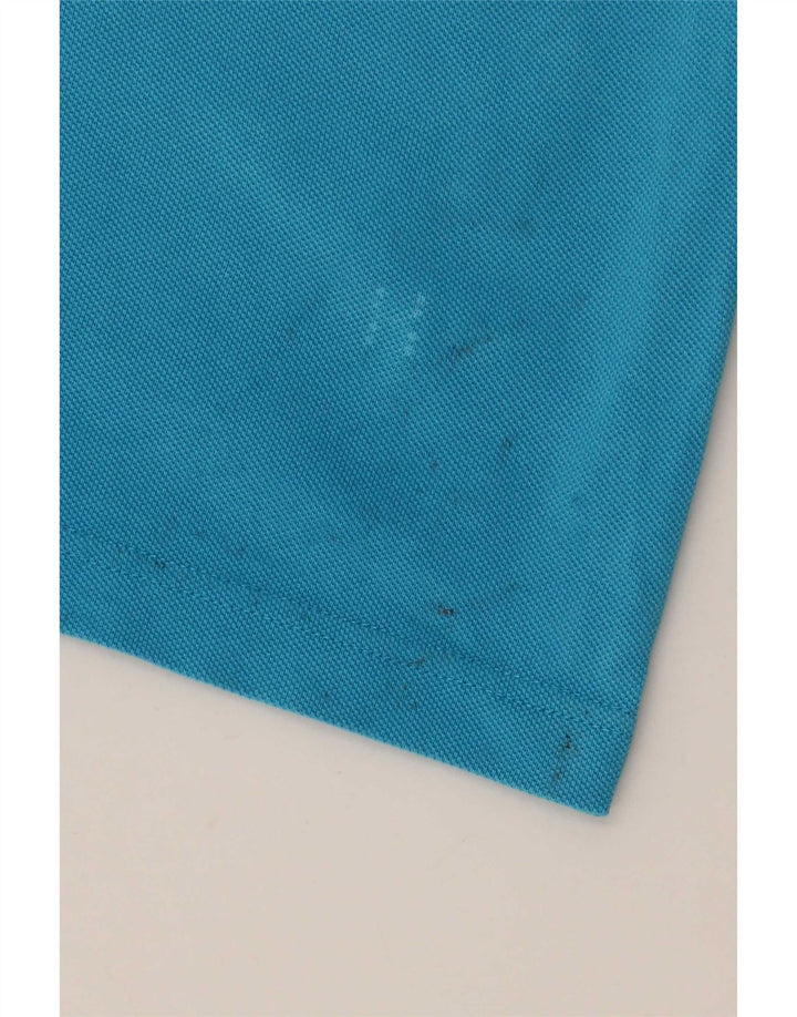 Hugo Boss Herren-Poloshirt, große blaue Baumwolle