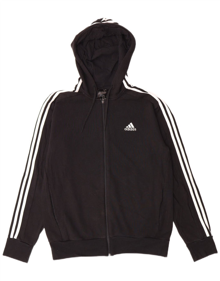 ADIDAS Herren Kapuzenpullover mit Reißverschluss, mittelgroß, Schwarz
