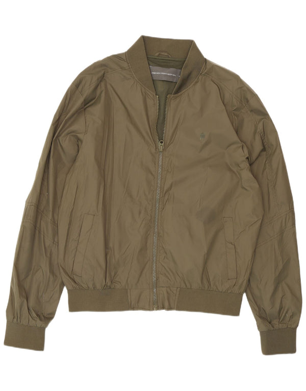 French Connection Herren Bomberjacke UK 44 2XL Khaki Polyamid