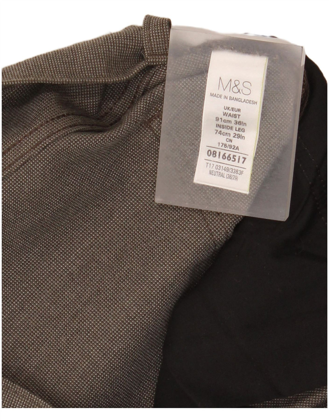 Marks & Spencer Herren Slim Fit Freizeithose W36 L29 Braunes Polyester