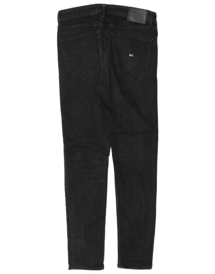 Tommy Hilfiger Herren Slim Jeans W32 L32 Schwarz Baumwolle