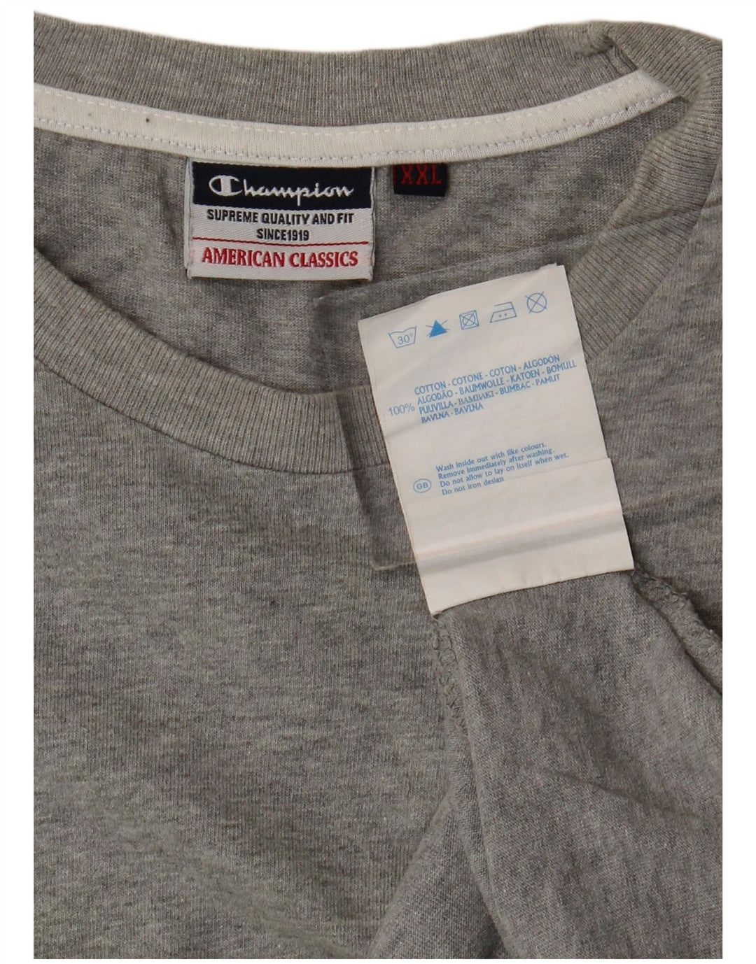 Champion Damen-Trägershirt UK 20 2XL Grau gefleckte Baumwolle
