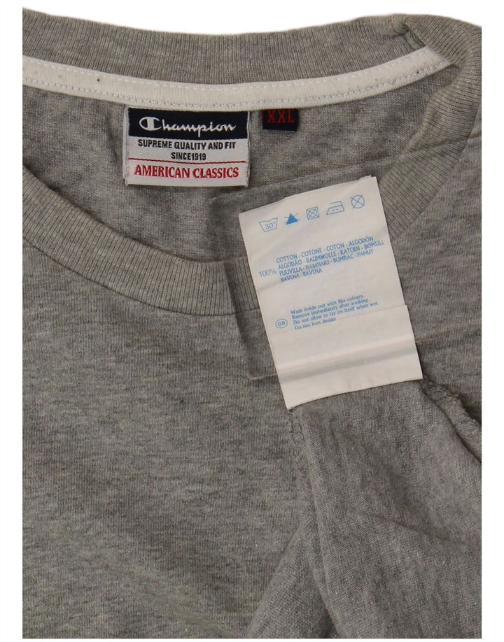 Champion Damen-Trägershirt UK 20 2XL Grau gefleckte Baumwolle