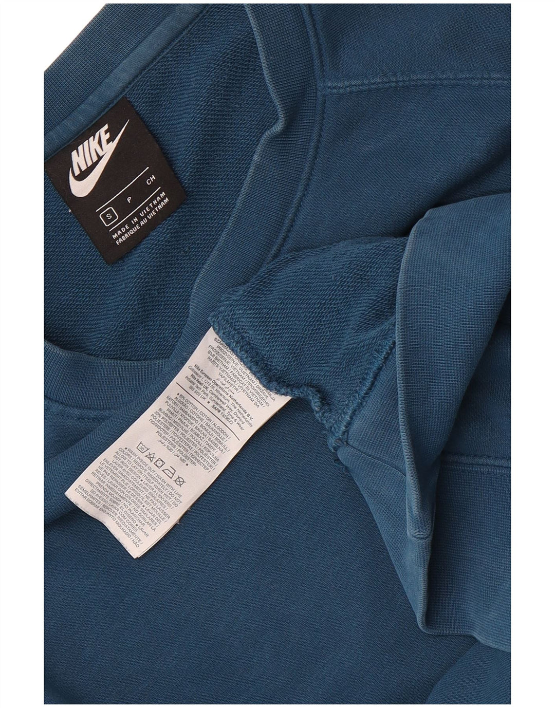 Nike Herren-Trainingsanzug mit Grafik, Größe S, blau, Baumwolle