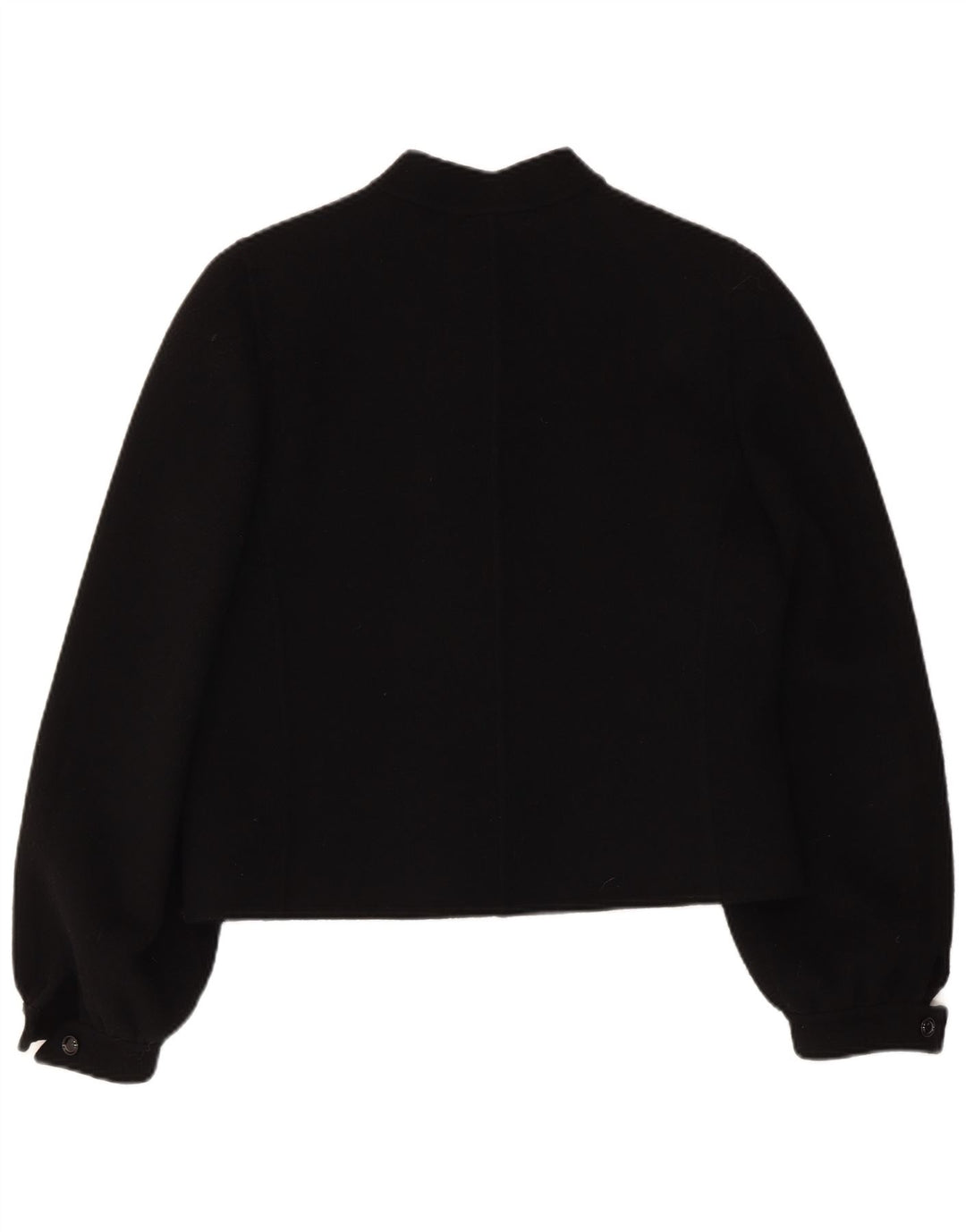 Vintage Damen Bomberjacke IT 46 Große schwarze Wolle