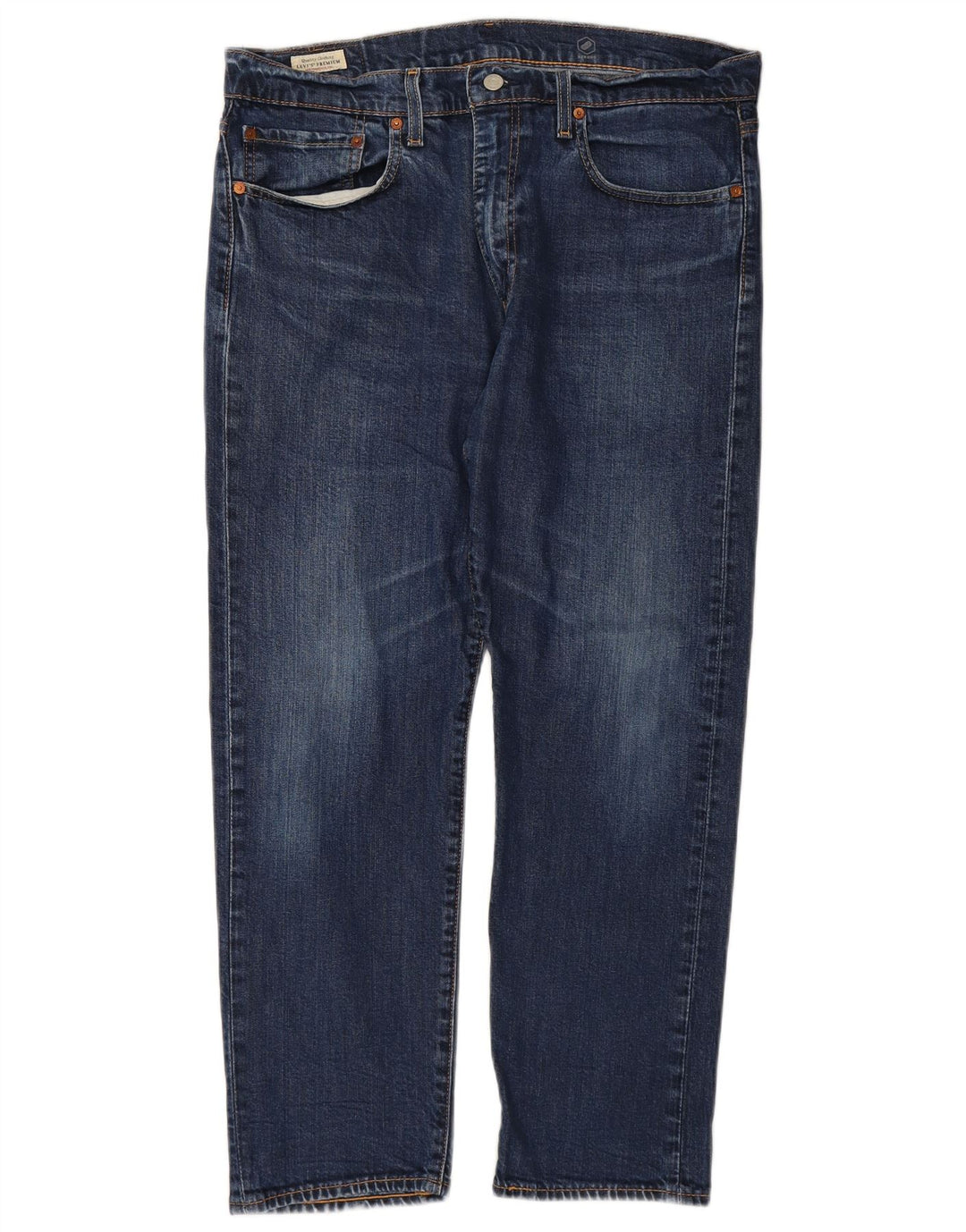 LEVI'S Herren Straight Jeans W36 L27 Blaue Baumwolle