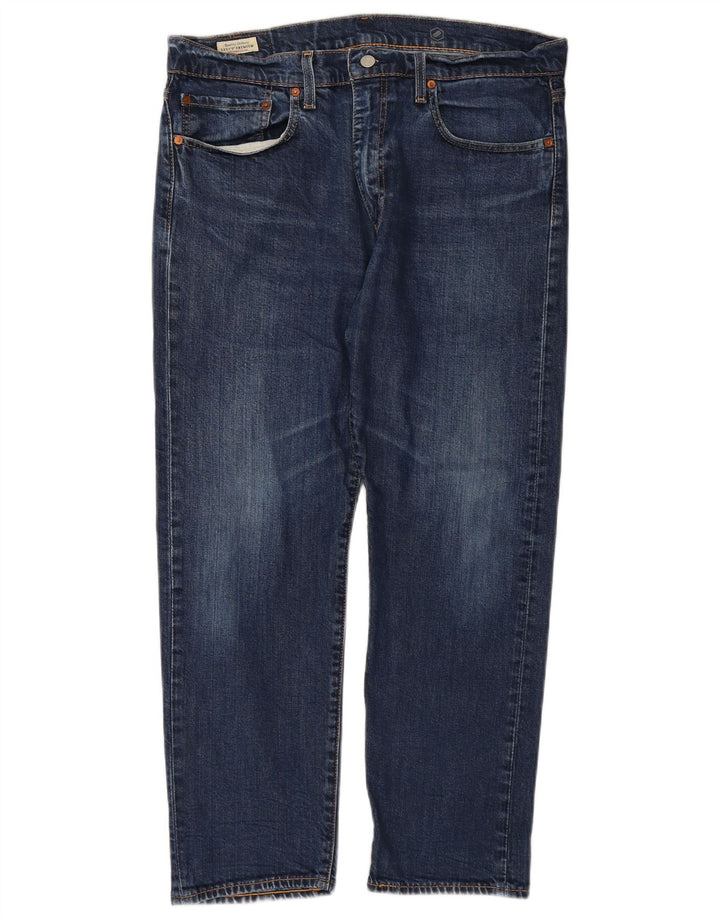 LEVI'S Herren Straight Jeans W36 L27 Blaue Baumwolle