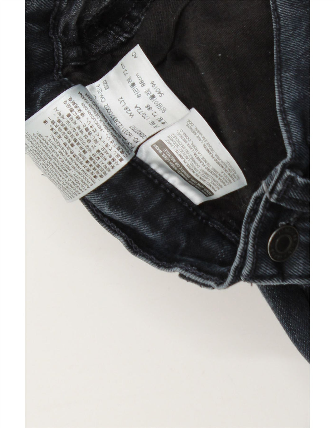 Levi's Herren 522 Slim Jeans W28 L25 Marineblau Baumwolle