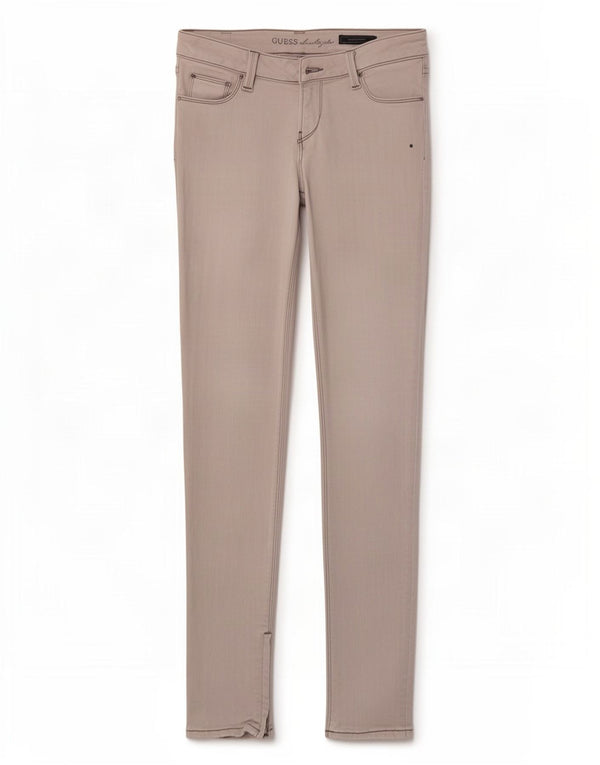 Guess Damen Skinny Jeans W28 L31 Graue Baumwolle