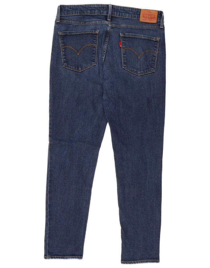 LEVI'S Damen 711 Skinny Jeans W29 L30 Blaues Lyocell