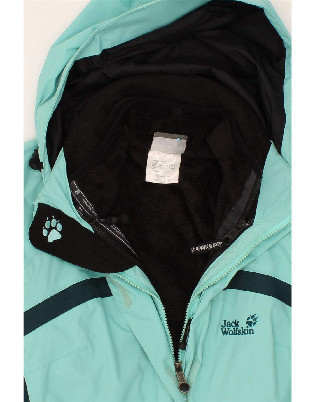 JACK WOLFSKIN Damen Windjacke mit Kapuze UK 12/14 Mittelgrün
