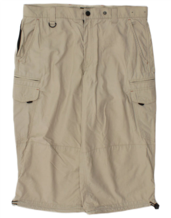 Marks & Spencer Herren-Bermuda-Cargoshorts mit normaler Passform, W34, Größe L, Beige