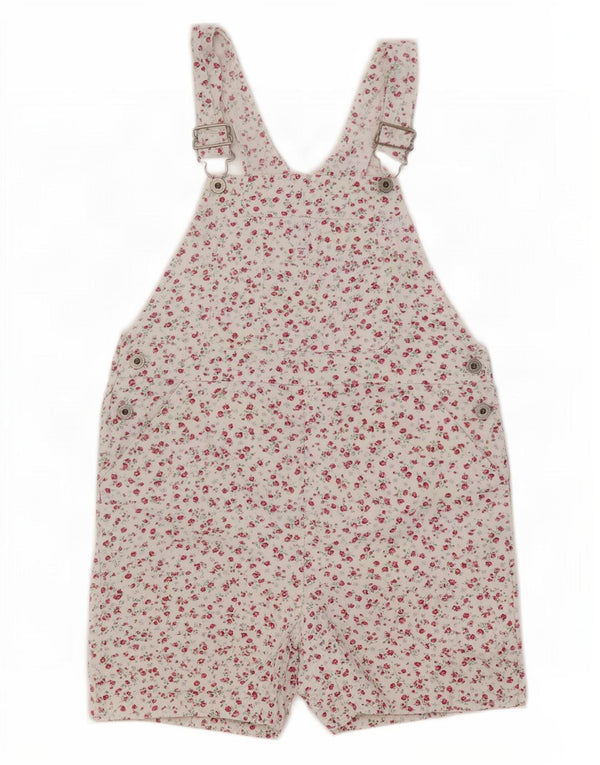 Gap Damen Latzhose Shorts W30 Medium White Floral