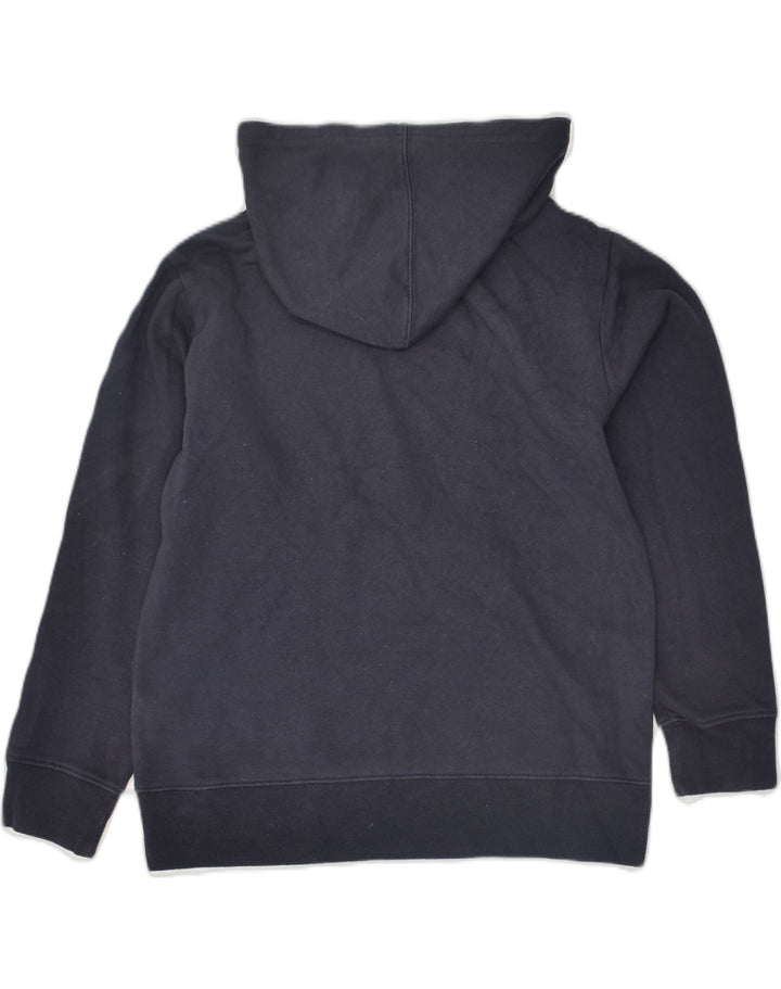 CHAMPION Boys Graphic Hoodie Jumper 12-13 Years Large Navy Blue Cotton | Vintage Champion | Thrift | Second-Hand Champion | Used Clothing | Messina Hembry 