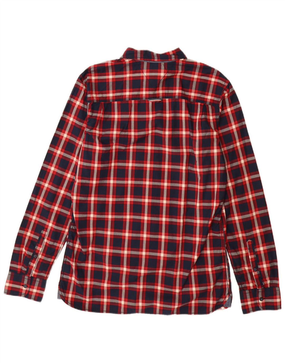 Tommy Hilfiger Herrenhemd, groß, marineblau, kariert