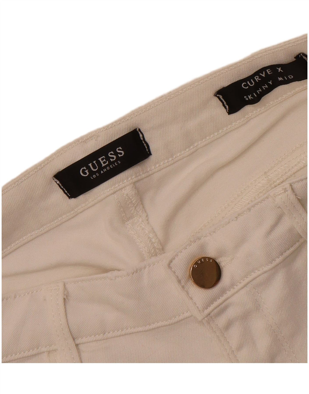 GUESS Womens Curve X Skinny Jeans W30 L26 White