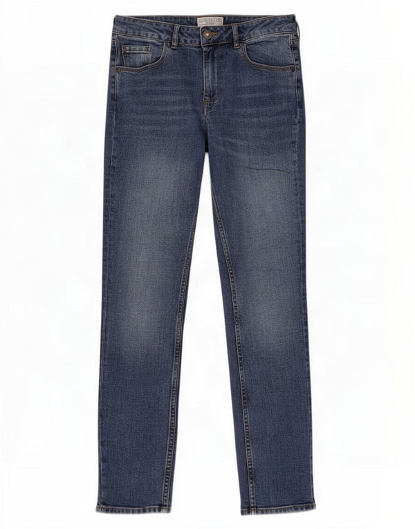 Fat Face Damen Westbury Slim Jeans UK 8 Small W28 L27 Blaue Baumwolle