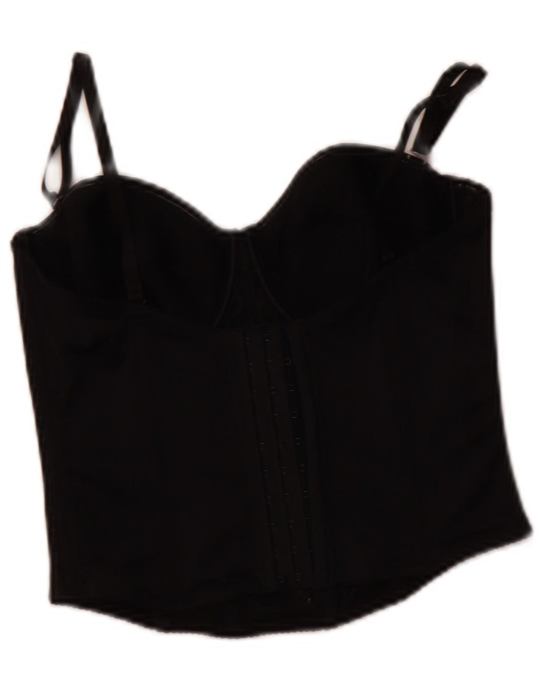 TRIUMPH Damen Crop Corset Top UK 4 XS Schwarz Polyester